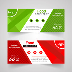 Food & Restuaruant Concept Web Bannar Design.