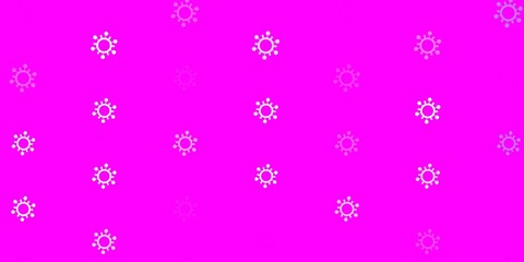 Light Purple vector texture with disease symbols.