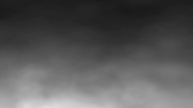 Gray black smoke dark horror background. Halloween Spooky night with animation seamless loop with glitch and noise effects.