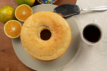 homemade orange cake
