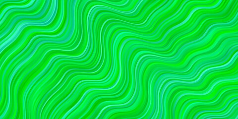 Light Green vector pattern with wry lines. Colorful illustration in circular style with lines. Pattern for ads, commercials.