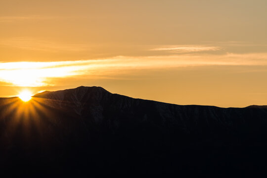 Sunset Over Telescope Peak, Death Valley National Park, California, USA