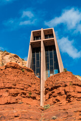 Fototapeta na wymiar Chapel of the Holy Cross,Sedona, Arizona,USA