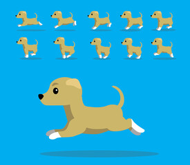 Animal Animation Sequence Dog Greyhound Cartoon Vector