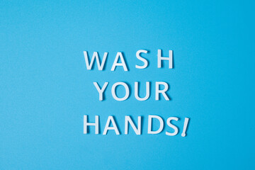 wash your hands text