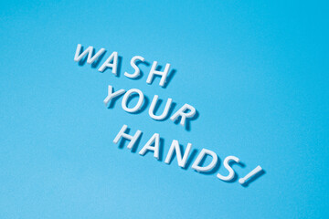 wash your hands text