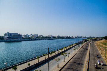 Fototapeta na wymiar Various views of the Ahmadabad riverfront
