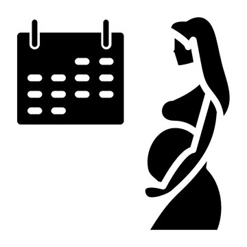 Maternity Pay And Leave Concept, Hrm Symbol On White Background, Parental Or Family Leave Vector Icon Design,  Employee Benefits Sign  