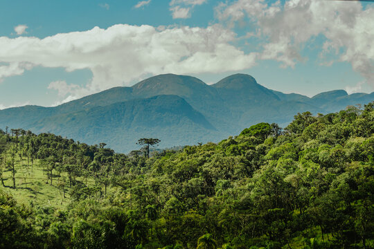 clouds over the mountains