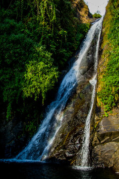 Bhagsu falls in Mcleodganj, Dharamshala