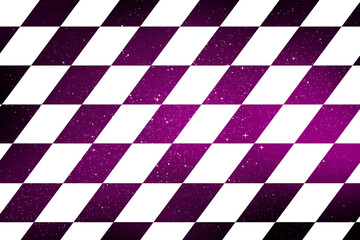 Obraz premium 星空のチェック模様