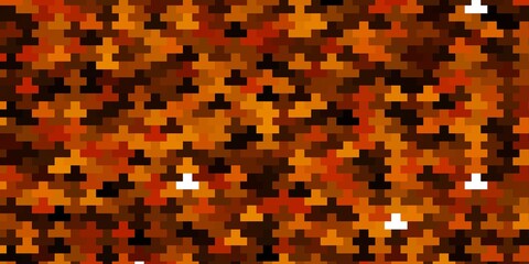 Dark Orange vector texture in rectangular style. Rectangles with colorful gradient on abstract background. Modern template for your landing page.