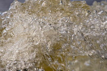 Stream water flowing movement