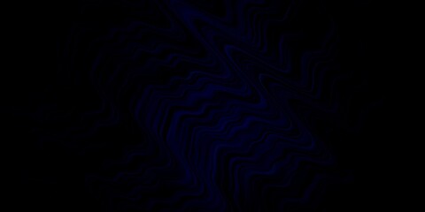 Dark BLUE vector layout with circular arc. Illustration in halftone style with gradient curves. Pattern for ads, commercials.