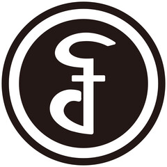 The Cambodian Riel currency symbol