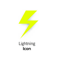 lightning icon vector illustration