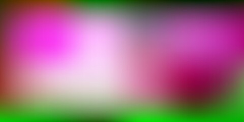 Light Pink, Green vector blurred background.