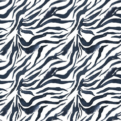 Watercolor zebra skin seamless pattern © AnnaNenasheva