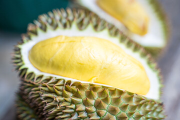 riped durian ready to eat fresh from garden