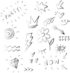  Trendy collection of different arrow icons,vector illustration