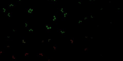 Dark Green, Red vector texture with religion symbols.