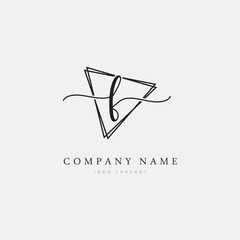 Initial Letter F Logo Vector EPS10