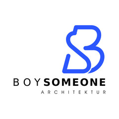 BS or SB company logo design
