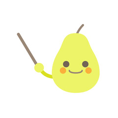 指示棒洋梨怒る