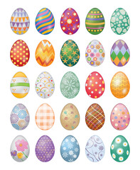 Easter Eggs Flat Icons 