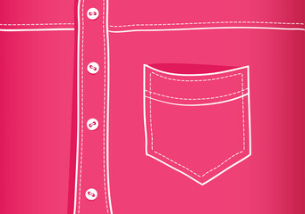 vector illustration of a shirt pocket