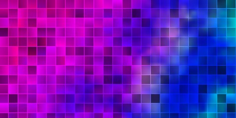 Light Pink, Blue vector texture in rectangular style.