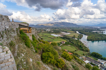 Fototapeta premium The Ancient Rozafa Castle in Shkoder Albania