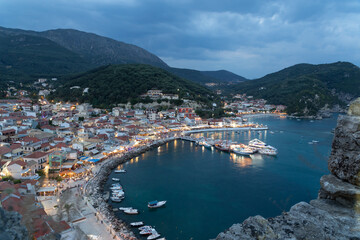 parga tourist resort in greece sea beach summer holidays