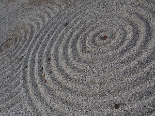 Fototapeta na wymiar Sand pattern round