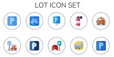 lot icon set