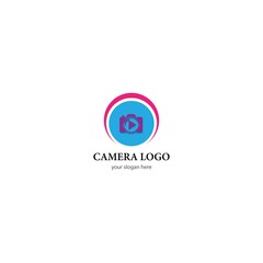 Obraz premium Camera icon vector logo design