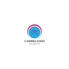 Camera icon vector logo design