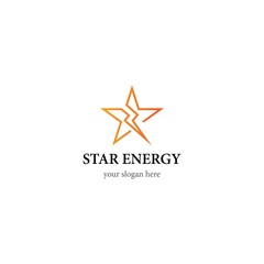 Star energy logo vector icon design