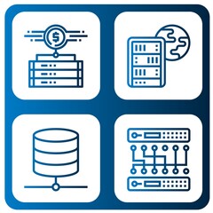 Set of hosting icons