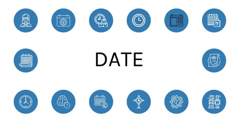 date icon set