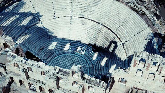 The Odeon theatre at Athens Acropolis