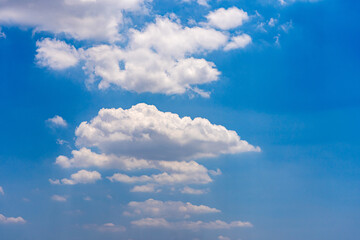 White clouds on blue sky for backgrounds concept 
