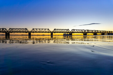 Tauranga historic Railway Bridge is a steel truss bridge crossing the harbour from city downtown to...