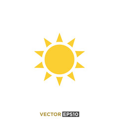 Sun Icon Design Vector Template