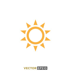 Sun Icon Design Vector Template