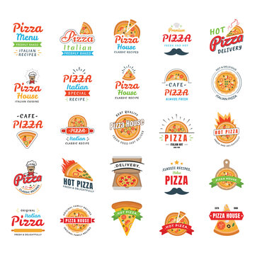 Pizza Icons Vector 