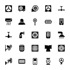 Cooling And Ventilation Icons 