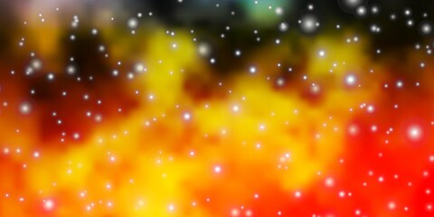 Light Multicolor vector background with colorful stars. Modern geometric abstract illustration with stars. Design for your business promotion.