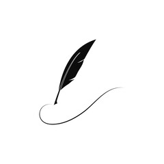 Feather pen  logo