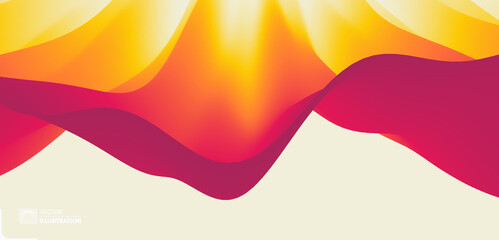 Abstract background with petals.  Floral vector illustration with dynamic effect.